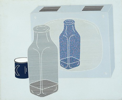 Emilio Tadini, Circuito Chiuso. La Bottiglia (Closed Circuit. The Bottle), 1969, The Mayor Gallery