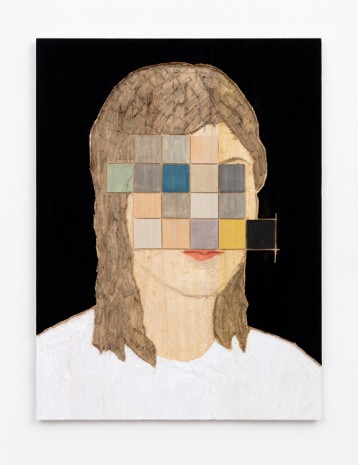 Stephan Balkenhol, Woman with pixels, 2019 , Monica De Cardenas