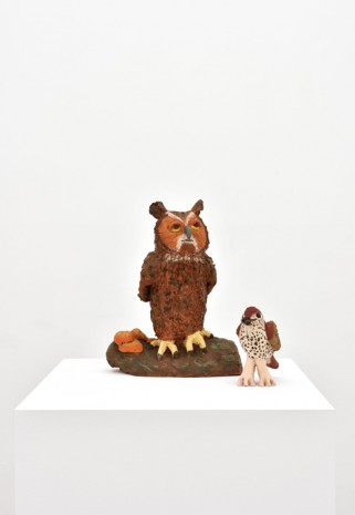 Sally Saul, Owl and Thrush, 2019 , Almine Rech