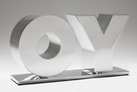 Deborah Kass, OY/YO (Polished Aluminum / Silver), 2020 , GAVLAK
