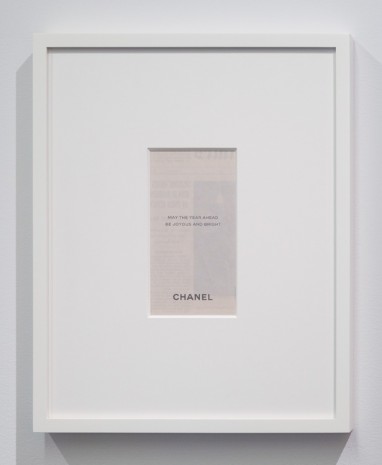 Troy Brauntuch, Chanel, 2020 , Petzel Gallery