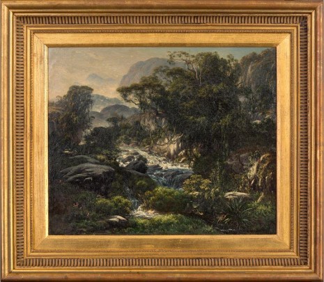 Henri Nicolas Vinet , A Mountain Stream in the Rainforest Above Rio de Janeiro, n.d. , Mendes Wood DM