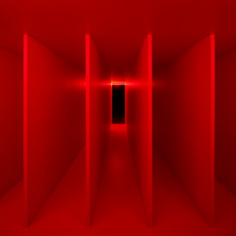 Lucio Fontana, Ambiente spaziale a luce rossa [Spatial Environment in Red Light], 1967 , Hauser & Wirth