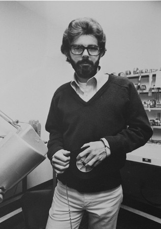 Julian Wasser, George Lucas at Goldwyn Studios Hollywood 1976, 1976/2012, Wentrup