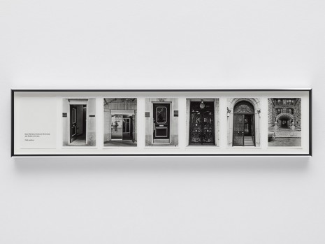 Roy Colmer, Doors, NYC (East 68th Street between 5th Avenue and Madison Avenue - Odd Numbers), 1975-1976 , Lisson Gallery