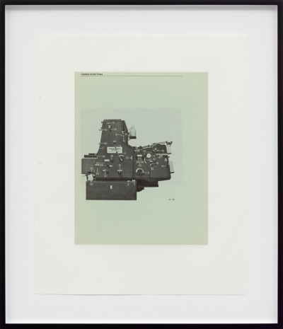 Mathias Poledna, Untitled (Heidelberg Single-Color Offset Press, page 28), 2020 , Galerie Buchholz