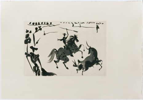 Pablo Picasso, Alaceando a un Toro [Spearing the Bull], 1957, May, Cannes , Hauser & Wirth