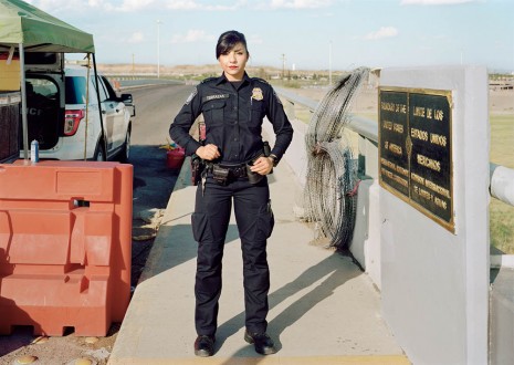 An-My Lê, Fragment VIII: US Customs and Border Protection Officer, Presidio-Ojinaga International Bridge, Presido, Texas, from The Silent General, 2019 , Marian Goodman Gallery