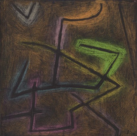 Paul Klee, Schema eines Kampfes (Diagram of a fight), 1939 (detail), David Zwirner