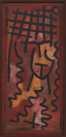 Paul Klee, Ohne Titel (Gitter und Schlangenlinien um 