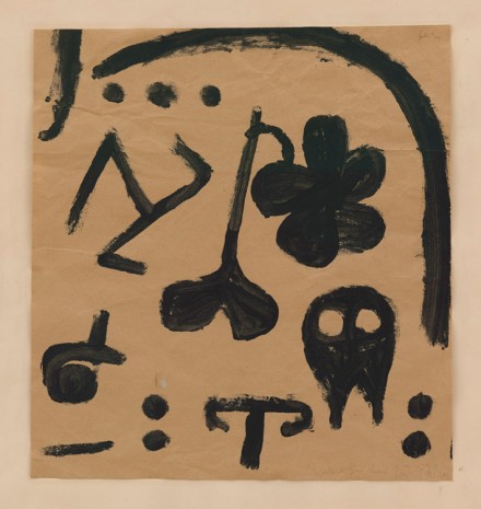 Paul Klee, Merkzeichen für später (Marks for later), 1938 (detail), David Zwirner