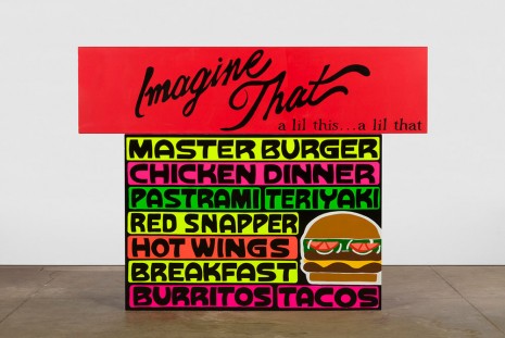 Lauren Halsey, Master Burger + Imagine That, 2020 , David Kordansky Gallery