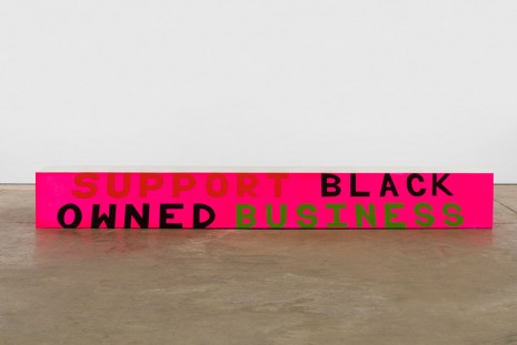 Lauren Halsey, Support Black Owned Business, 2020 , David Kordansky Gallery
