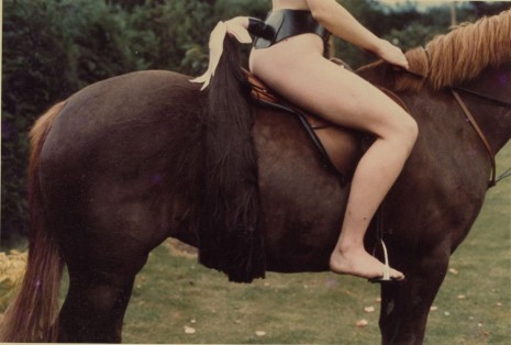 Rose English, Rose on Horseback with Tail, 1974/2012, Richard Saltoun Gallery