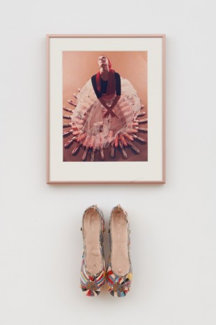 Rose English, Study for a Divertissement: Diana with crinoline and pointe shoes II, 1973, Richard Saltoun Gallery