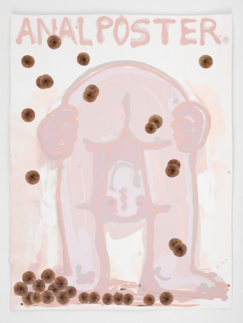 Nicole Eisenman, Anal Poster, 2020 , Anton Kern Gallery