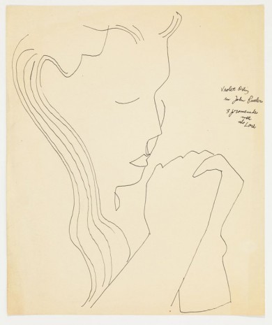 Andy Warhol, Violet Ortiz in John Butlers' Three Promenades, ca. 1952 , Anton Kern Gallery