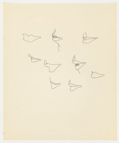 Andy Warhol, Lip Studies, ca. 1955 , Anton Kern Gallery