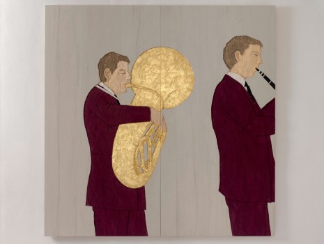 Stephan Balkenhol, Tubist, 2020 , Galerie Thaddaeus Ropac