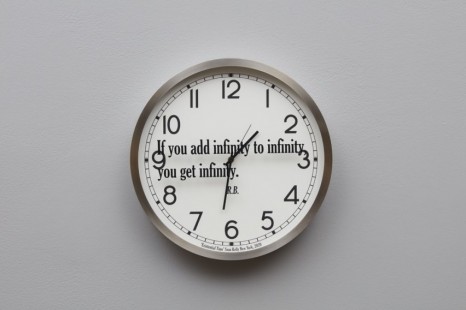 Joseph Kosuth, Quoted Clocks #16, 2020, Sean Kelly