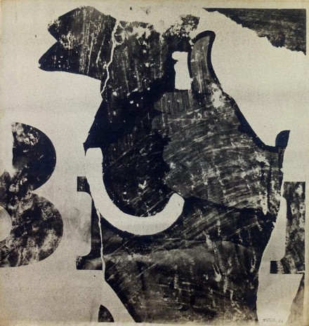 Mimmo Rotella, Linea B1, 1963 , Cardi Gallery