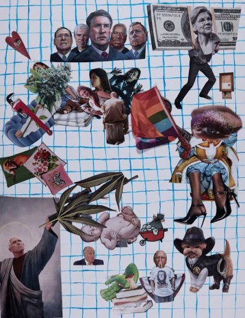 Catherine Opie, Untitled #8 (Political Collage), 2019, Regen Projects