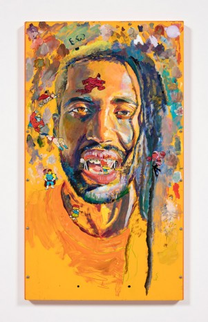 Yung Jake, Untitled Self-Portrait 4 (crimson chin, quailman, really really big man, powdered toast man, him, lion-o, pencilvester, duffman and twister), 2020 , Steve Turner