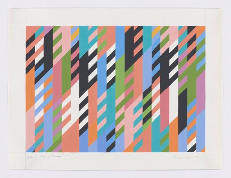 Bridget Riley, Study for Code of Manners, 1988, David Zwirner