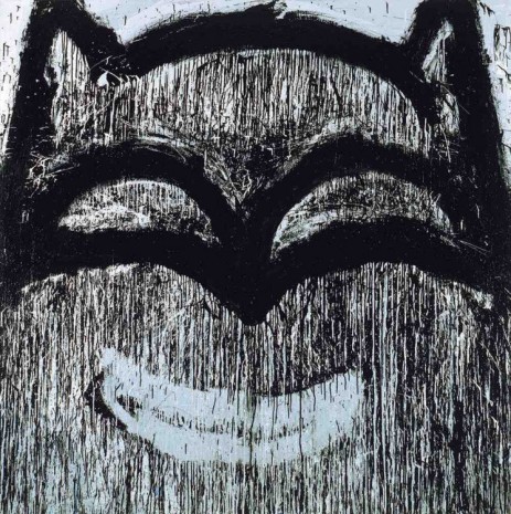 Joyce Pensato, Silver Batman, 2012, Anton Kern Gallery