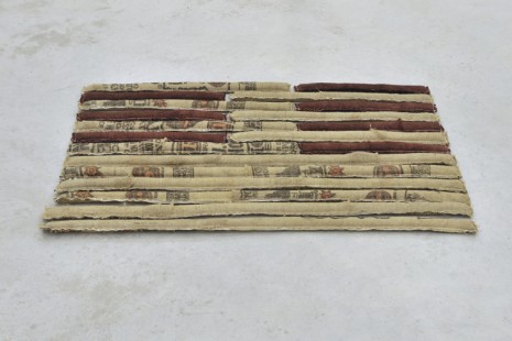 Amy Oneill, Deconstructing 13 Stripes and a Rectangle-Spur, 2011, Praz-Delavallade