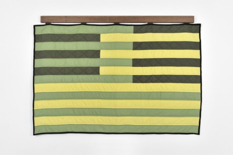 Amy Oneill, Deconstructing 13 Stripes and a Rectangle-Spring Quilt, 2011, Praz-Delavallade