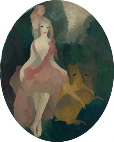 Marie Laurencin, Femme aux deux biches (Woman with Two Does), 1921 , Galerie Buchholz