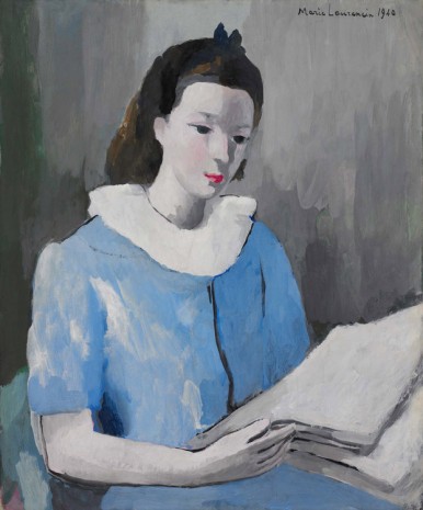 Marie Laurencin, Suzanne Moreau (en bleu) (Suzanne Moreau (in blue)), 1940 , Galerie Buchholz