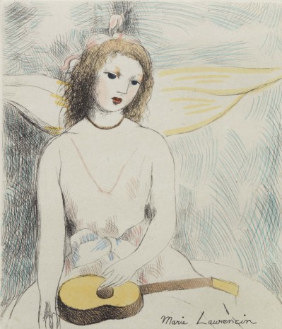 Marie Laurencin, Jeune fille à la guitare (Young Woman with Guitar), 1946 , Galerie Buchholz