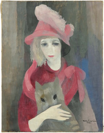 Marie Laurencin, Femme au chien (portrait) (Woman with a Dog (portrait)), 1924 , Galerie Buchholz