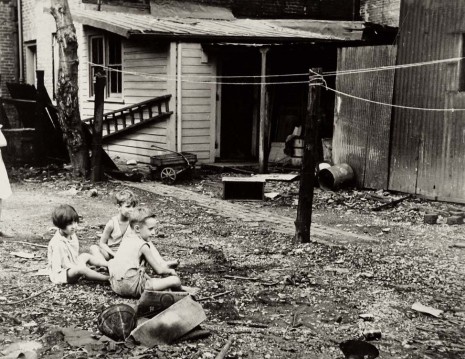 Carl Mydans, Children playing in back yard of slum area near Capitol. Area is inhabited by both blacks and whites. Washington, DC, 1935-42 , Howard Greenberg Gallery
