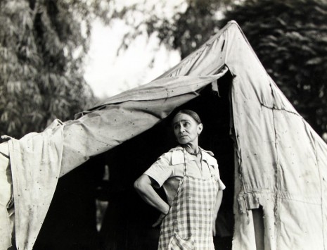 Dorothea Lange, Greek migratory woman living in a cotton camp near Exeter, California., c.1935 , Howard Greenberg Gallery