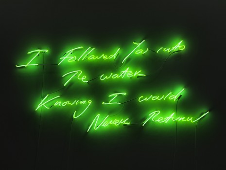 Tracey Emin, I Followed You into the Water Knowing I Would Never Return, 2011, Lehmann Maupin