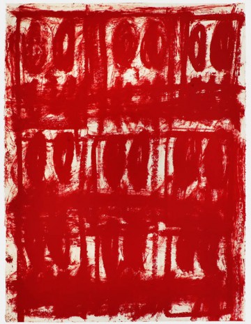 Rashid Johnson, Untitled Anxious Red Drawing, 2020 , Hauser & Wirth