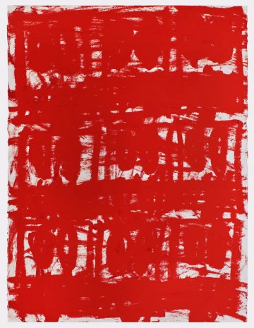 Rashid Johnson, Untitled Anxious Red Drawing, 2020, Hauser & Wirth