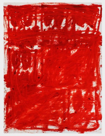 Rashid Johnson, Untitled Anxious Red Drawing, 2020 , Hauser & Wirth