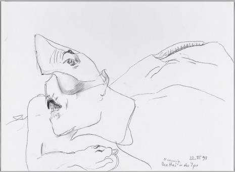 Maria Lassnig, Der Hai in der Yps [Ybbs], 1998, Capitain Petzel