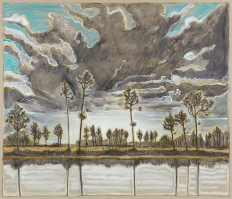 Billy Childish, trees and sky, 2019 , Lehmann Maupin