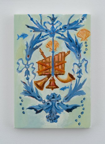 Karen Kilminik, the blue fairy's flute, bell + horn among the seaweed under the sea, 2019 , 303 Gallery
