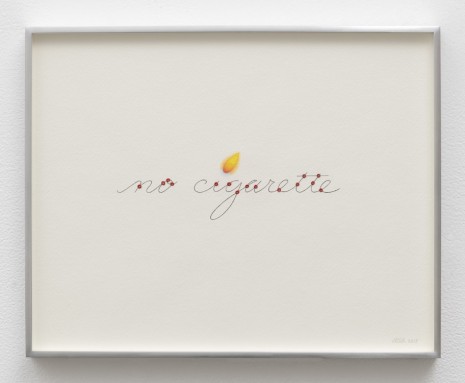 Linda Stark, no cigarette (flame), 2013 , David Kordansky Gallery