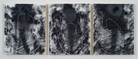 Jack Whitten, Elizabeth Catlett Triptych (Second Set), 2012, Zeno X Gallery