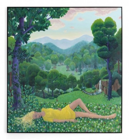Ben Sledsens, Girl Lying in the Grass, 2019 - 2020, Tim Van Laere Gallery