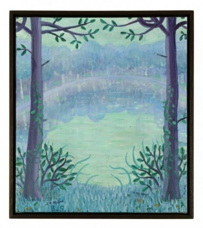 Ben Sledsens, Blue Lake Purple Trees, 2019, Tim Van Laere Gallery