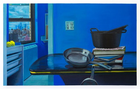 Patrick Bayly , blue, pots and pans, 2020 , Steve Turner
