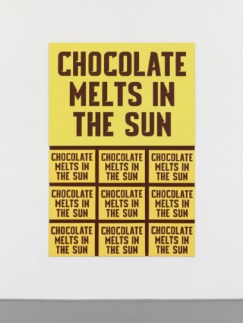 Christian Robert-Tissot, CHOCOLATE MELTS IN THE SUN, 2020, Galerie Joy de Rouvre
